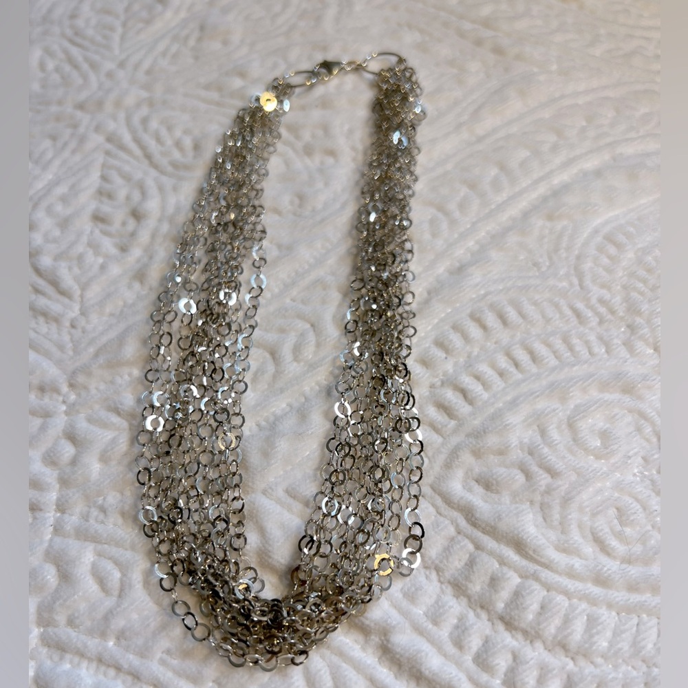 Italian silver necklace